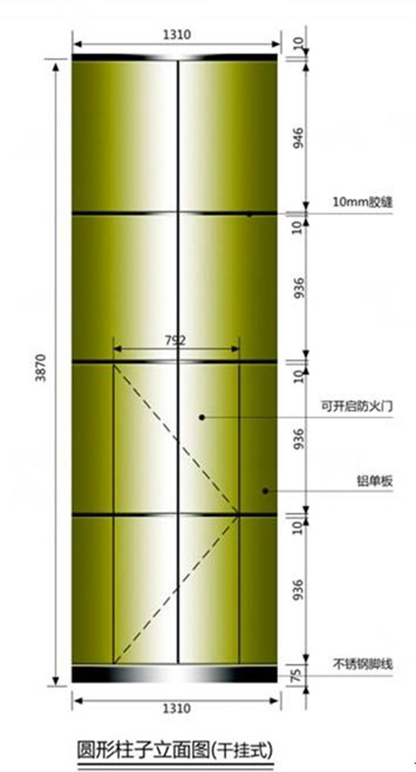 弧形铝单板安装结构 弧形铝单板安装结构