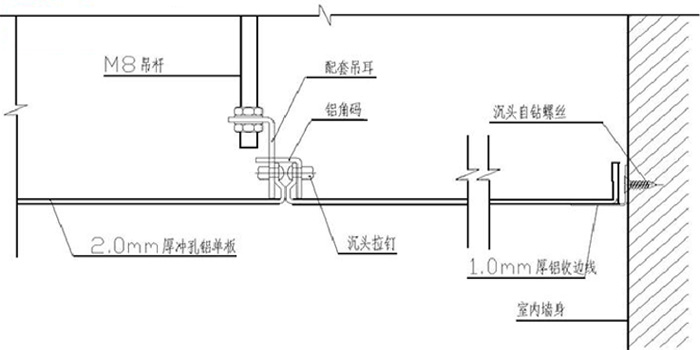 弧形铝单板幕墙节点图 弧形铝单板幕墙节点图